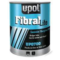 Fibral Lite Sandable Fiberglass Filler, Pale Yellow, 6lbs