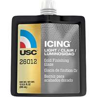 (USC-26012) Icing Lite Gold Finishing Glaze, 12 oz. Pouch