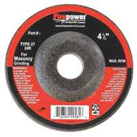 (VCT-1423-3201) Depressed Center Grinding Wheels, Type 27, 4 1/2” x 1/8” x 5/8”-11NC