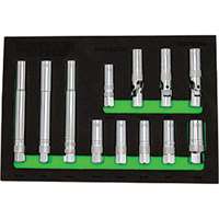 (VIM-MSPM100) 12 PC. 3/8IN DR. MAGNETIC SPARK PLUG MASTER SET