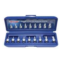 (VIM-SHI400) 9 Piece 1/4" Drive SAE 3/32" - 3/8" Stubby Hex Bit Set