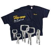 (VSG-544T) 5 Piece Locking Pliers Set  with a T-Shirt