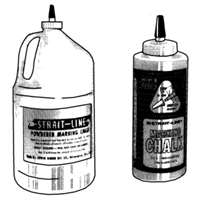 Standard Marking Chalk, Blue Chalk, 5 lbs.