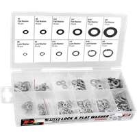Wilmar W5216 - 350pc SAE Lock & Flat Washer Assortment