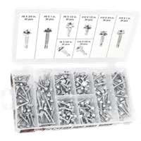 Wilmar W5220 - 200pc Hex Washer Self Drilling Assortment