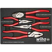 (WIH-34681) 4 Piece Classic Grip Pliers and Cutters Tray Set