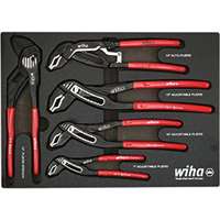 (WIH-34691) 5 Piece Classic Grip V-Jaw Tongue and Groove Pliers Tray Set