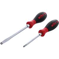 (WIH-53082) 2 Piece SoftFinish X Heavy Duty Slotted and Phillips Screwdriver Set