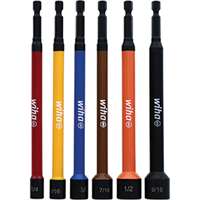 6 Piece Color Coded Magnetic Nut Setter SAE Set