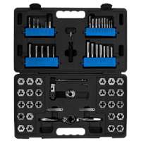 62pc Sae & Metric Tap And Die Ratcheting Handle 