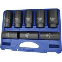 Astro Pneumatic 78866 - 6 Point Axle Nut Socket Set 8 Pieces