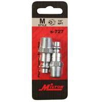 Milton 727 - Air Coupler Plug "m" Style 1/4" Male