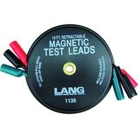 Lang Tools 1135 - Magnetic Retractable Test Leads- 3 Leads X 10-Ft.