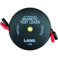 Lang Tools 1138 - Magnetic Retractable Test Leads - 2 Leads X 30-Ft.