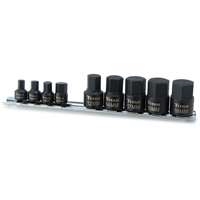 Titan 16141 - 9pc Metric Stubby Impact Hex Bit Socket Set