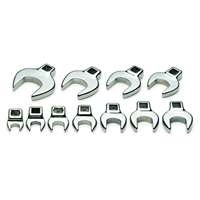 SK Hand Tool 42365 - 3/8" Dr 10pc Metric Crowfoot Wrench Set