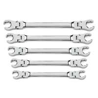 Gearwrench 81910 - 5pc SAE Flex Flare Nut Wrench Set