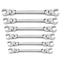 Gearwrench 81911D - 6pc Metric Flex Flare Nut Wrench Set