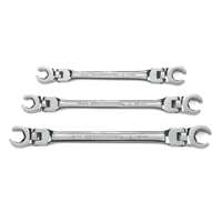 Gearwrench 81915 - 3pc Metric Flex Flare Nut Wrench Set