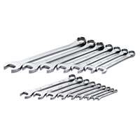SK Hand Tool 86014 - 16pc SAE Chrome Combination Wrench Set