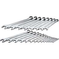 SK Hand Tool 86043 - 23pc SAE Chrome Combination Wrench Set