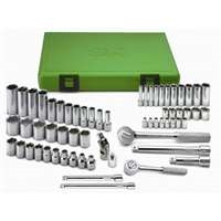 SK Hand Tool 94562 - 1/4" & 3/8" Dr 62pc 6PT Metric Short/Deep Master Set