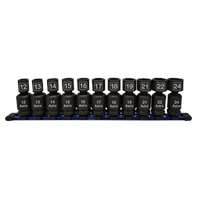 11-Piece 1/2" Drive Nano Pinless Universal Impact Sockets- Metric