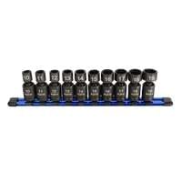 10-Piece 3/8″ Drive Nano Pinless Universal Impact Sockets – Metric