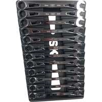 SK Hand Tool 80019 - 12pc Metric X-Frame Ratcheting Wrench Set