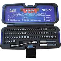 Vim Tools VHC77 - 77pc Half Cut Stubby Bit Set