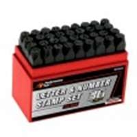 Wilmar W5422 - 1/4" Steel Letter & Number Stamp Set