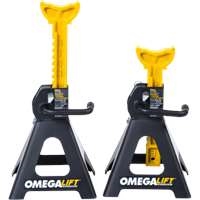 Omega 32038 - Double Locking 3 Ton Ratchet Style Jack Stands