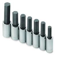 SK Hand Tool 41227 - 1/2" Dr 7pc SAE Hex Bit Socket Set