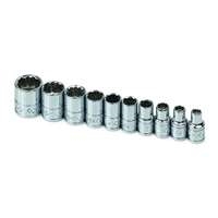 SK Hand Tool 4946 - 1/4" Dr 10pc 12PT SAE Socket Set