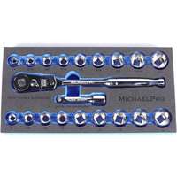 3/8 inch Drive Socket Wrench Set, 20-piece 