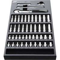 Ingersoll Rand T752000 - 47pc 1/4" Dr. SAE/Metric Socket &amp; Accessory Set