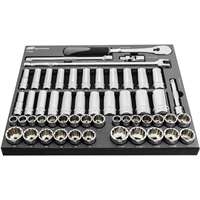 Ingersoll Rand T752002 - 54pc 1/2" Dr. SAE/Metric Master Socket &amp; Accessory Set