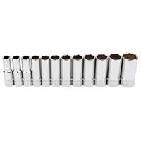 Ingersoll Rand 752053 - 12pc 1/2" Dr Mm Deep Socket Set (ir)