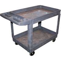 American Forge & Foundry 962 - 2-Shelf Polypropylene Shop Cart