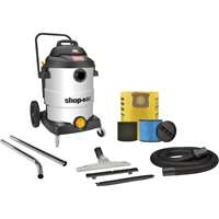 ShopVac 9627806 - 16 Gallon 6.5 Peak HP Stainless Steel Contractor Series Wet / Dry Vacuum with SVX2 Motor Technology