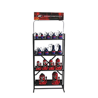 American Forge & Foundry AFF399D3 - BOOK SHELF DISPLAY W/ BOTTLE JACKS AND OIL CANS