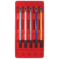 American Forge & Foundry AFF42005 - 1/2" DR 5 PC PRESET TORQUE WRENCH SET