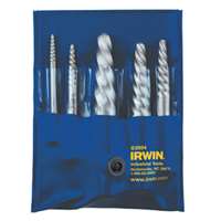 IRWIN HANSON AHN53535 - 5 Pc. Spiral Flute Screw Extractor Set