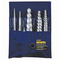 IRWIN HANSON AHN53545 - 6 Pc. Spiral Flute Screw Extractor Set