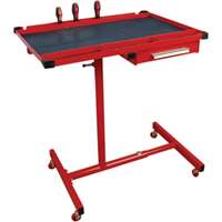 (ATD-7012) Heavy-Duty Mobile Work Table with Drawer Red