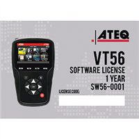 ATEQ TPMS ATQSW560001 - VT56 1 Year sofware subscription Certificate  (emailed)