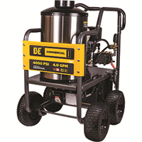 BE POWER EQUIPMENT BEPHW4013HG - 4,000 PSI - 4.0 GPM Hot Water Pressure Washer with Honda GX390 Engine and General Triplex Pump