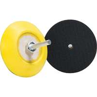 (BFS-300Y) Pad Backing Plate 3” Velcro 5/15”-24 And Adapter