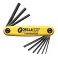 (BHS-12589) Hex End GorillaGrip Fold Ups, Inch, 9 pc.