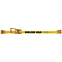 DOLECO DCO23400227 - 2" x 27' Ratchet Strap w/ Flat Hooks